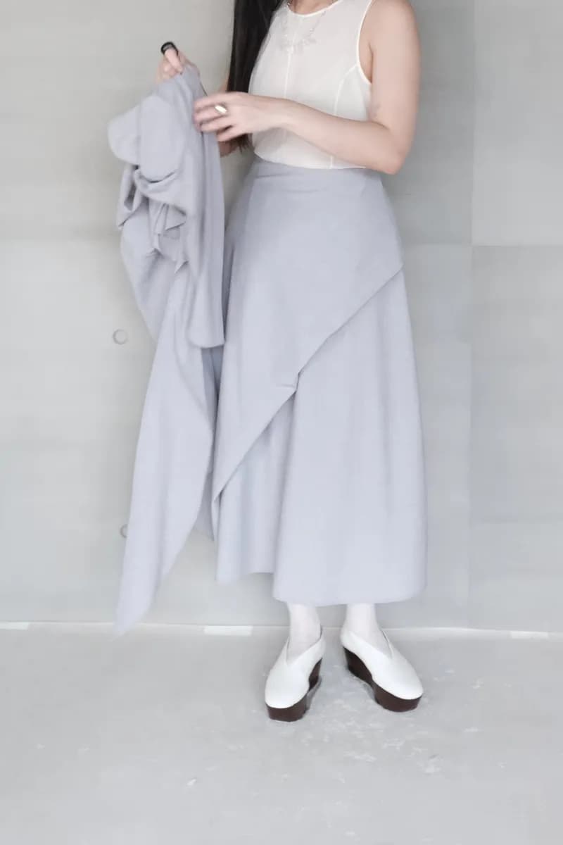 Draped Maxi Skirt