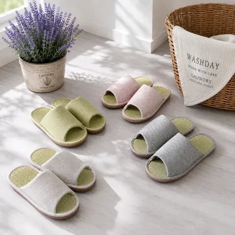 Higurashi Rush-Grass Woven Slippers
