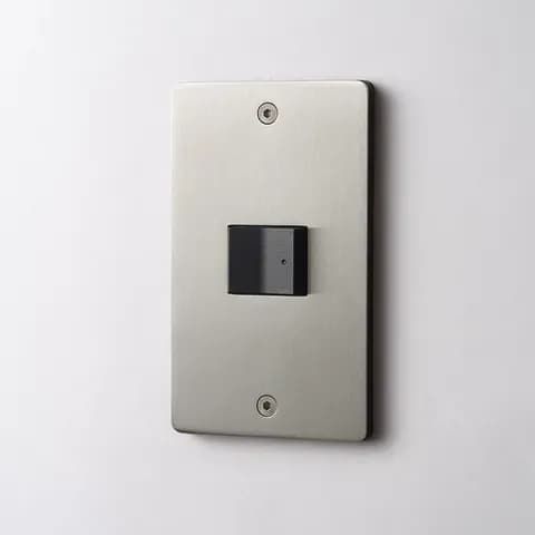 Brushed Silver Stainless Steel Switch Panel