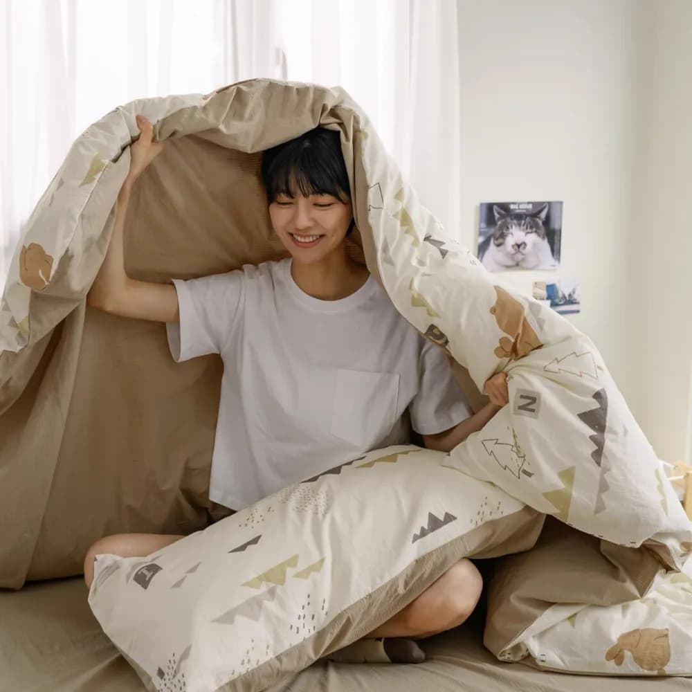 Siang Apato x inBlooom Duvet Cover - Dear Bear and Mountain