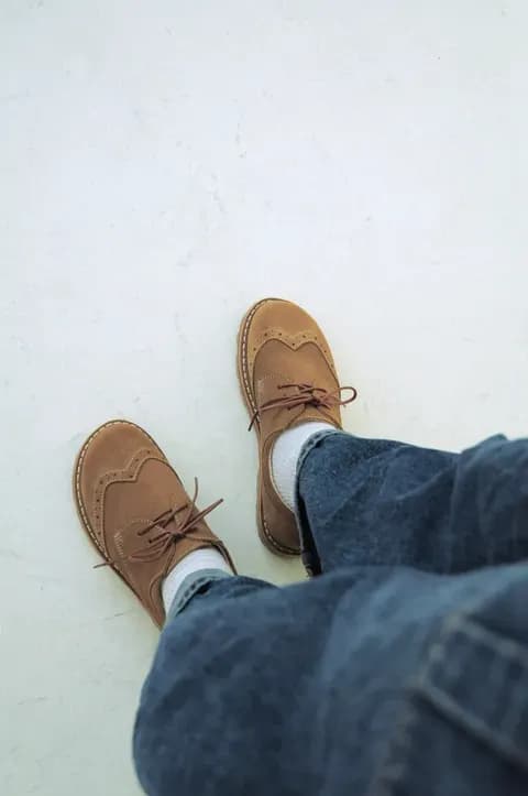A5128 Waterproof Suede Brogue Shoes