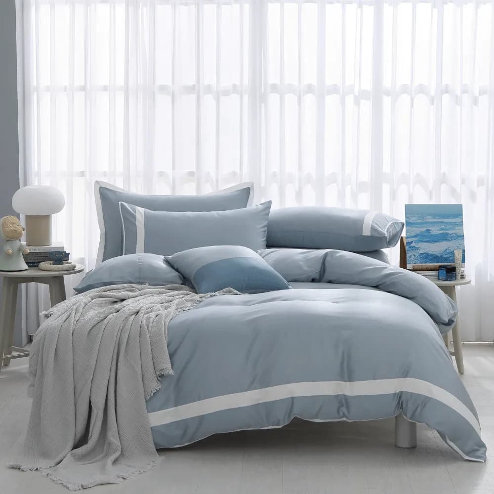 Mist Blue Lyocell Bedding Set