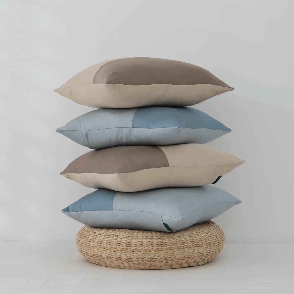 Seasonal Light Lyocell Detachable Patchwork Cushion