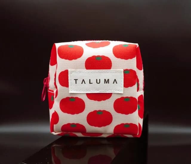 Red Tayaling Water-Repellent Square Pouch