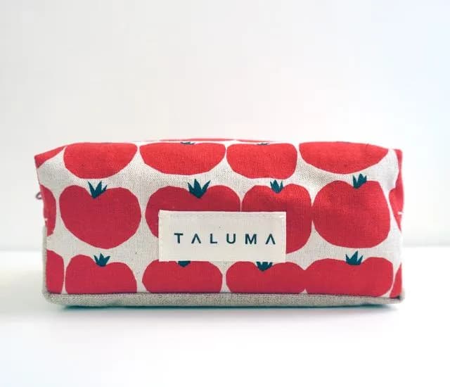 Japanese Cotton-Linen Tomato Cosmetic Bag