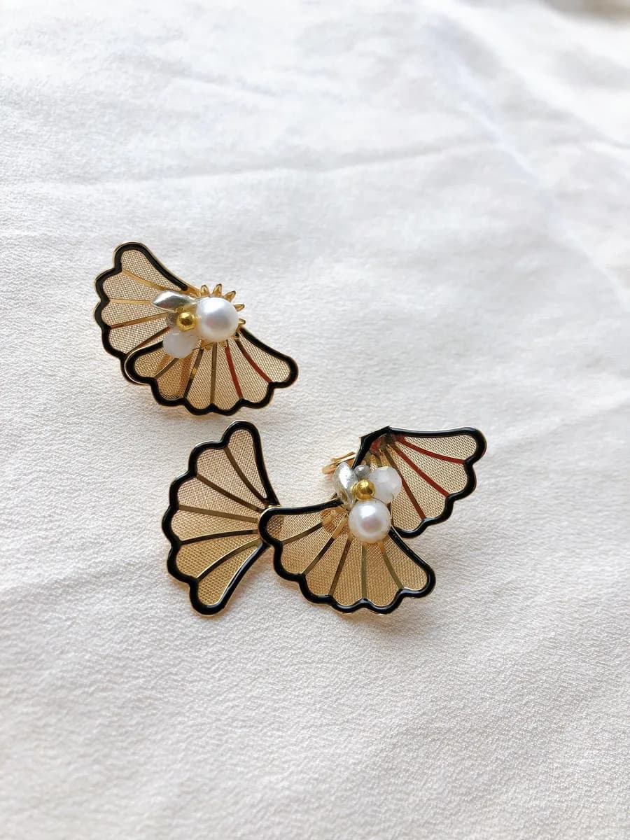 Asymmetric Swirl Earrings