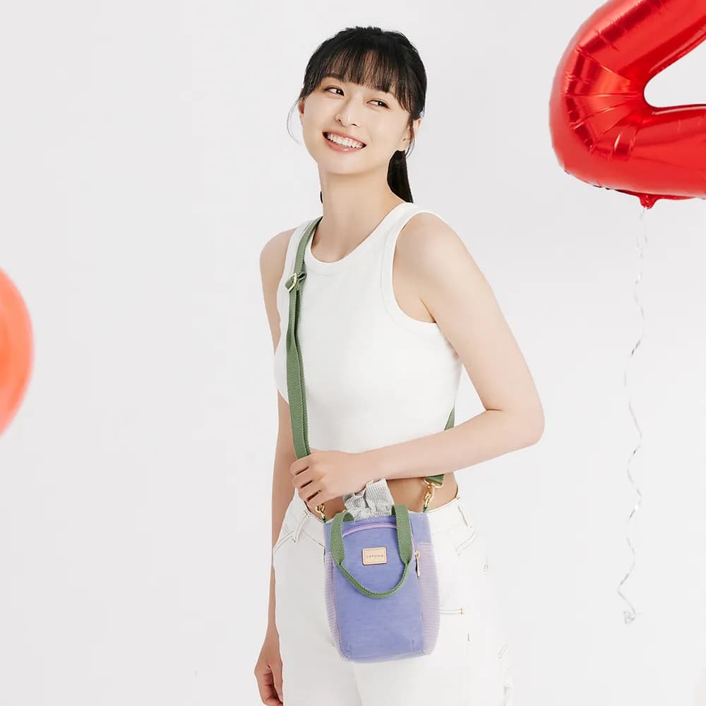 Re:Play Small Drawstring Bucket Bag