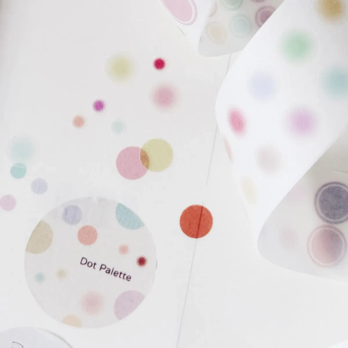 Dot Palette Die-cut Washi Sticker Roll