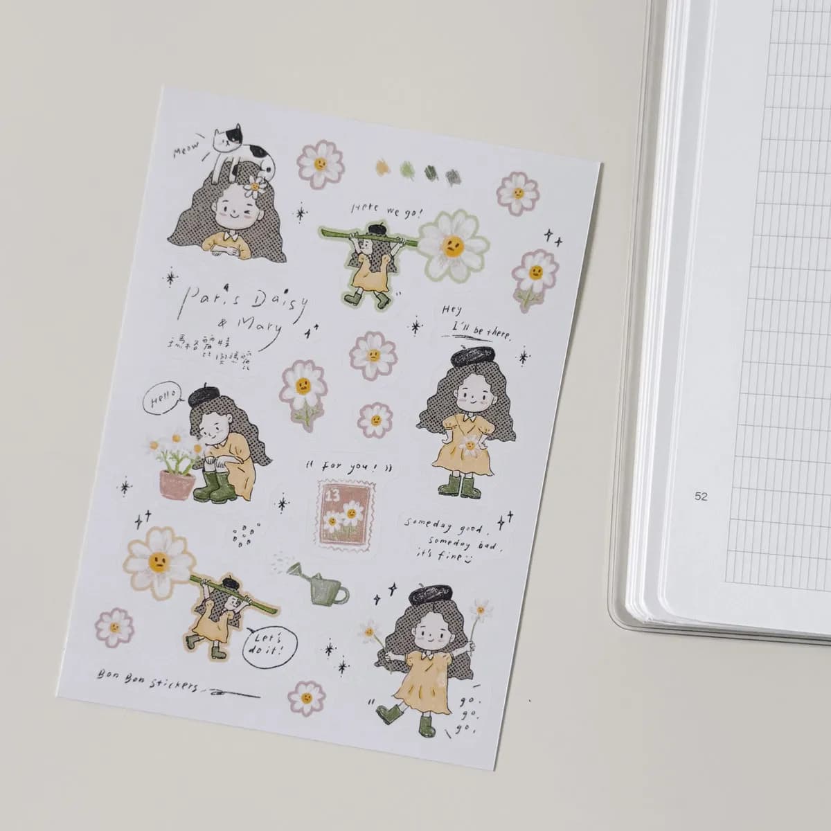 Margaret and Mary Matte Die-cut Stickers