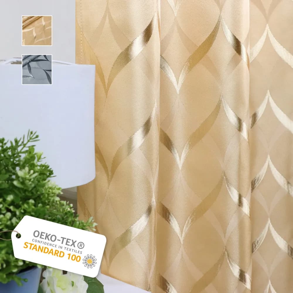 Handmade Blackout Curtain – Classic Geometry