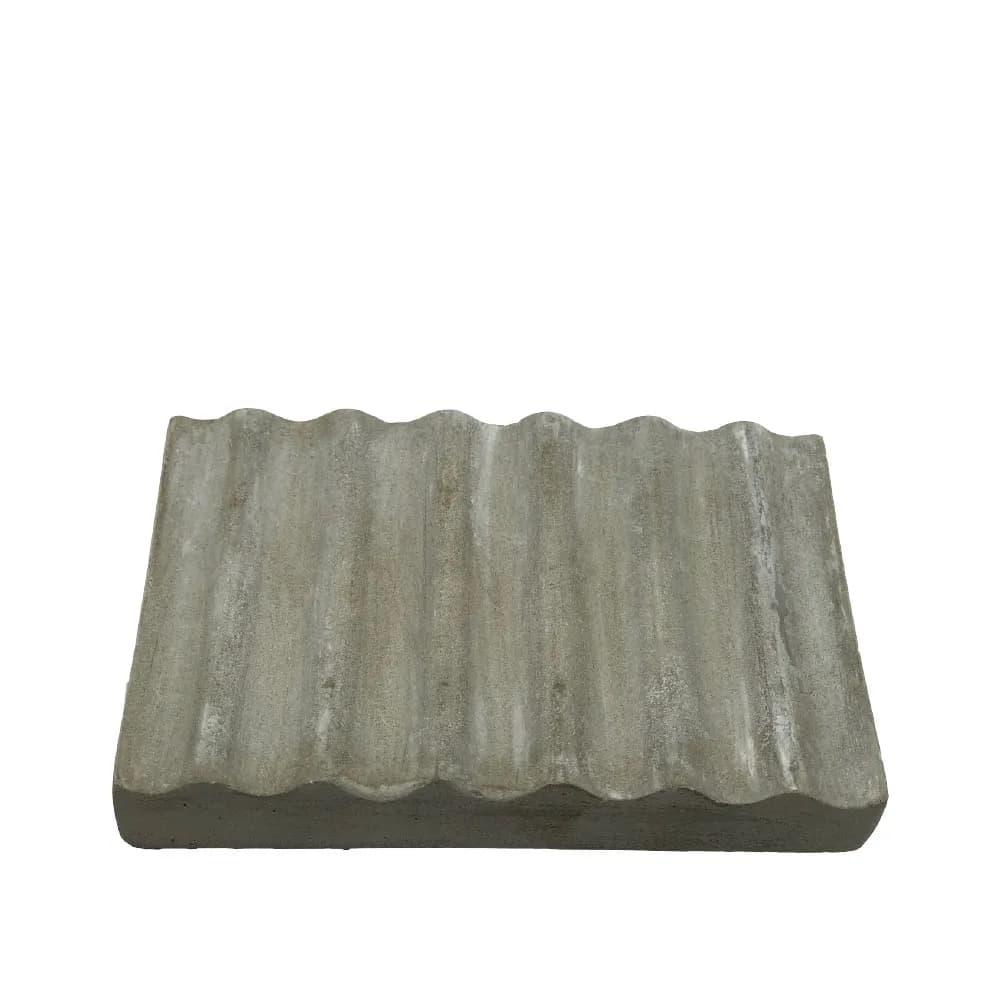 Diatomite Absorbent Soap Dish - Wave Pattern