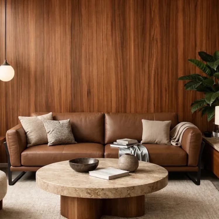 Beno Leather Iron Sofa