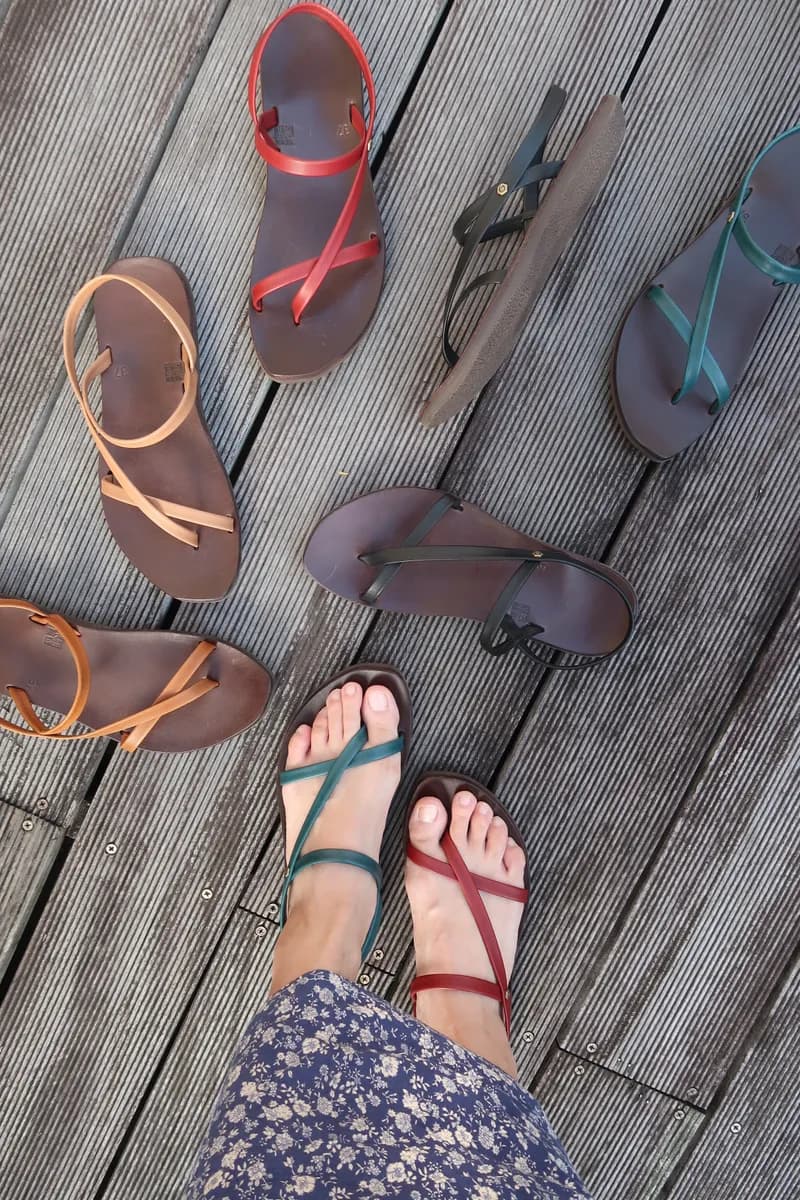 Vegetable-Tanned Leather Arch-Support Sandals