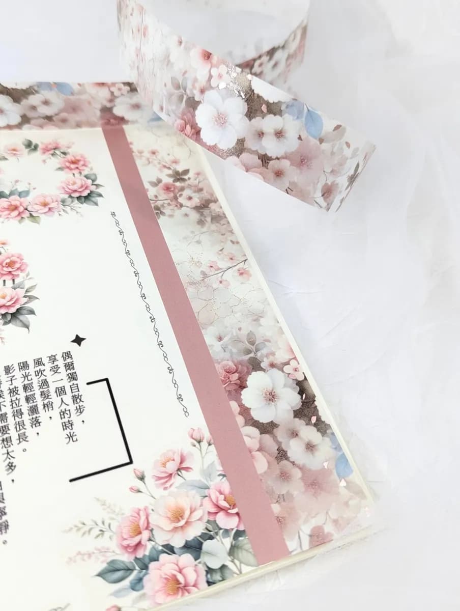 Spring Blossom Foil Washi Tape