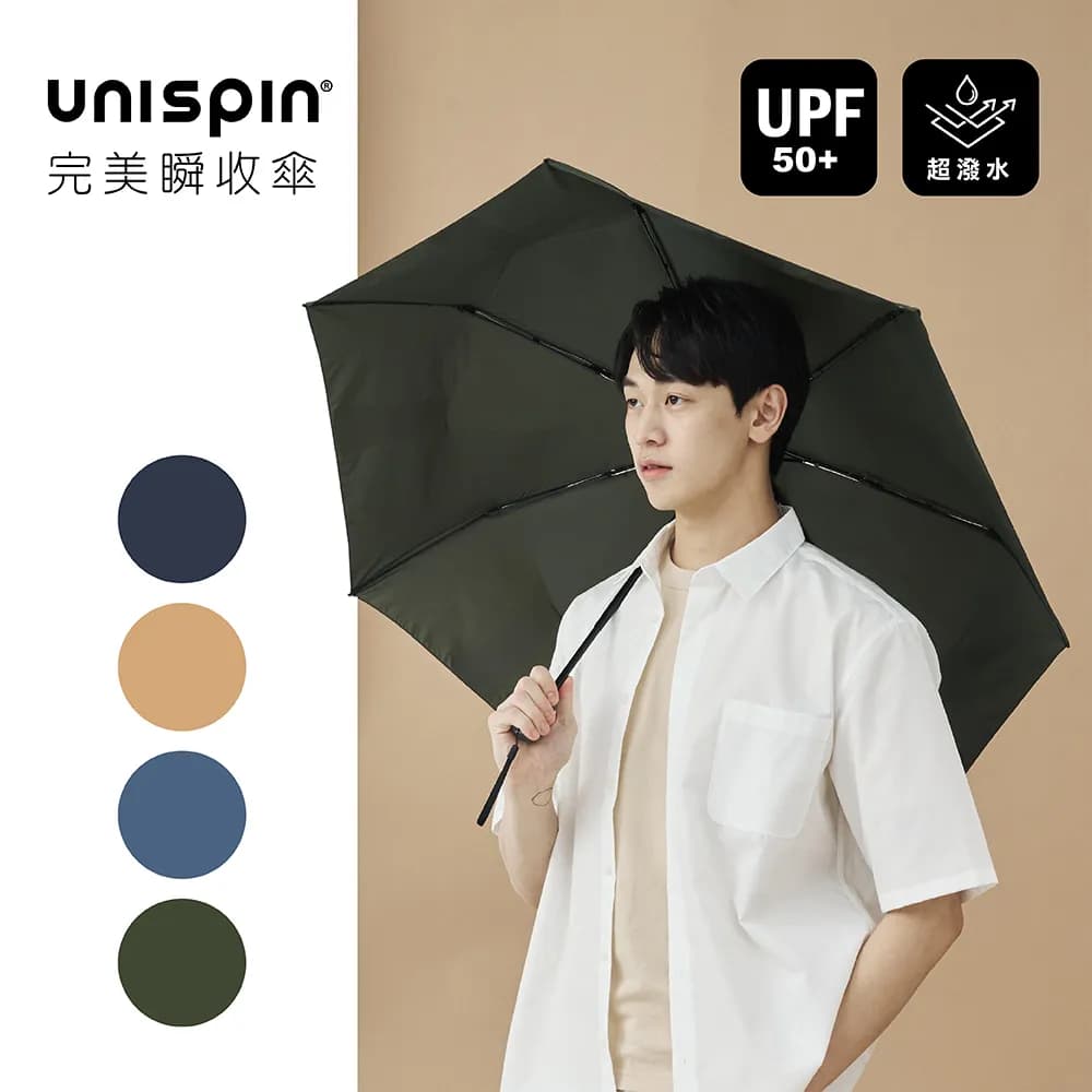 Unispin Easy Life 25-inch Safe Automatic Instant-Folding Umbrella
