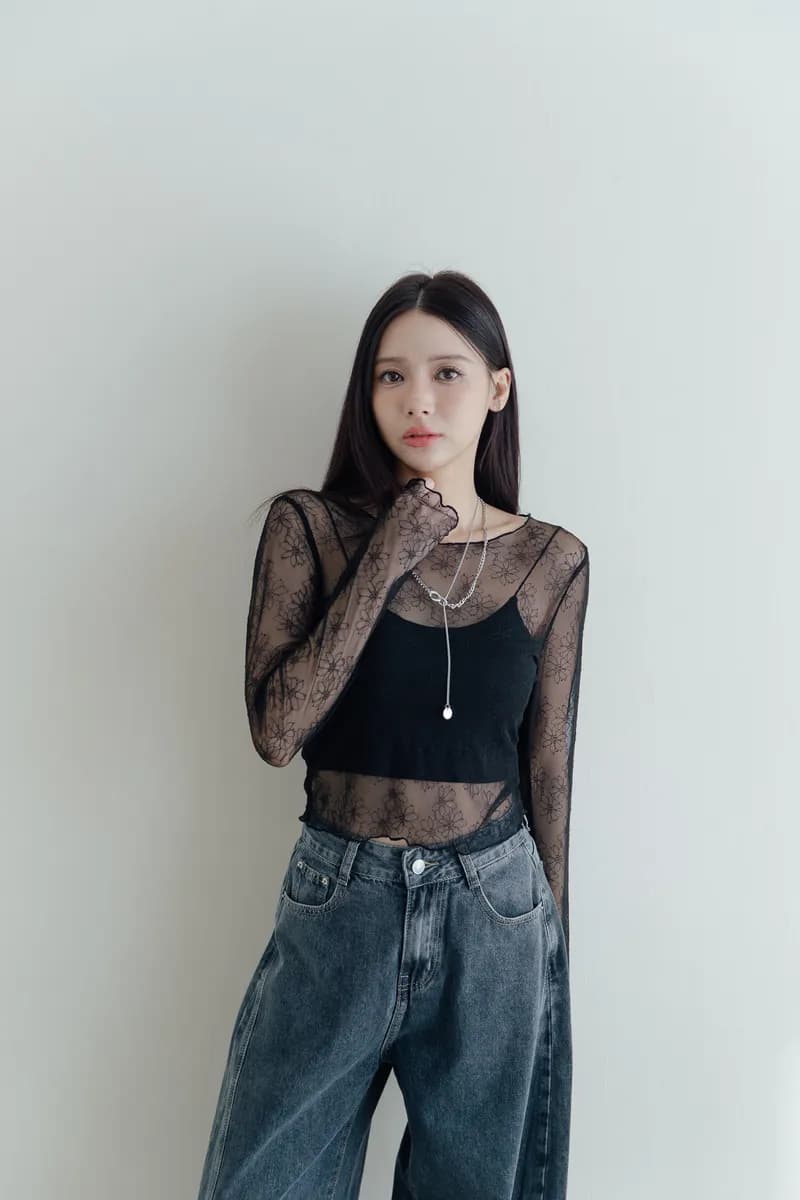 Floral Sheer Top