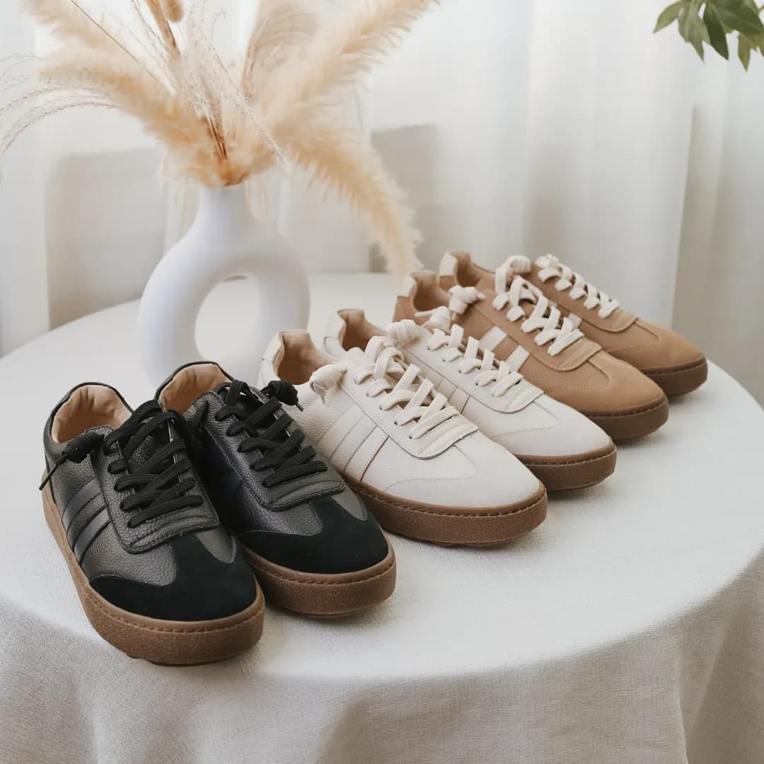 Leather Platform German Trainer Cookie Shoes