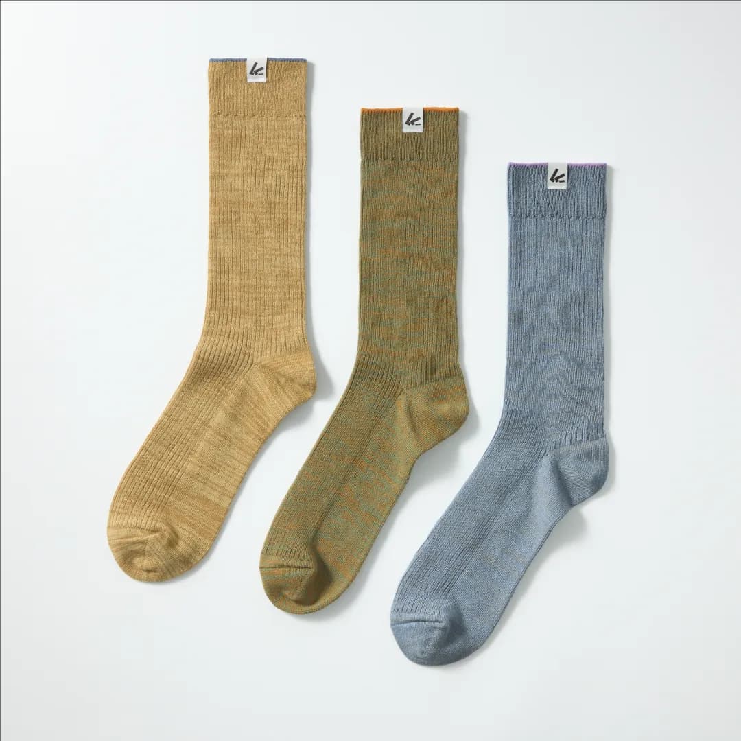 Double-Knitted Tube Socks Three-Pack