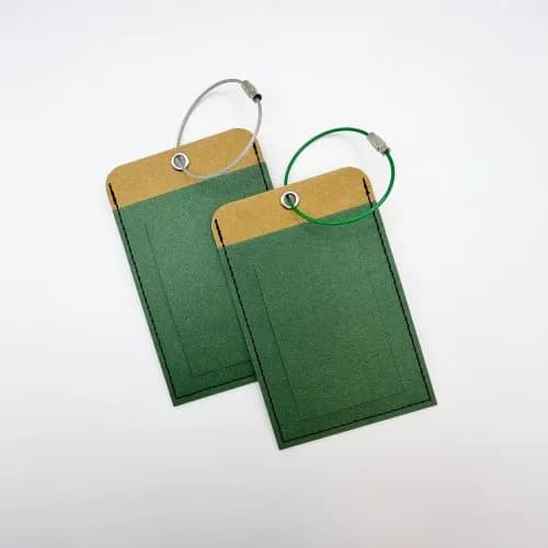 Forest Green Dual-Purpose Luggage Tag