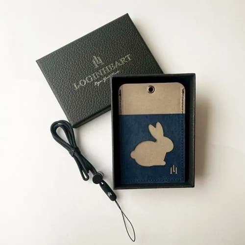 Pet Design - Rabbit, Front-facing Contactless ID Holder