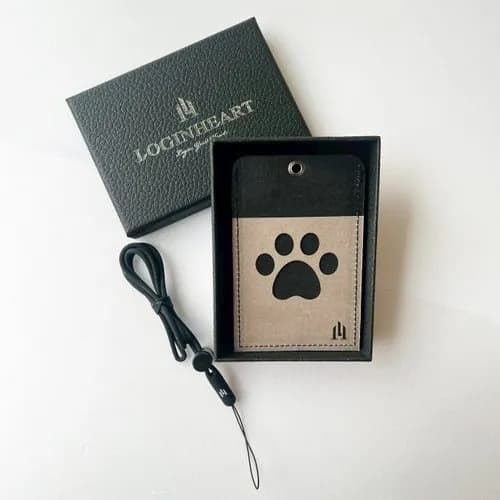 Pet-themed - Cat Paw Front-facing Contactless ID Holder