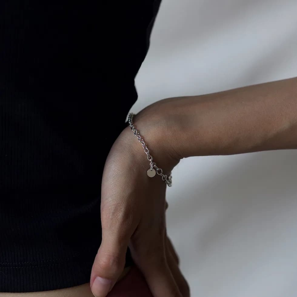 Oval Hook Clasp Bracelet