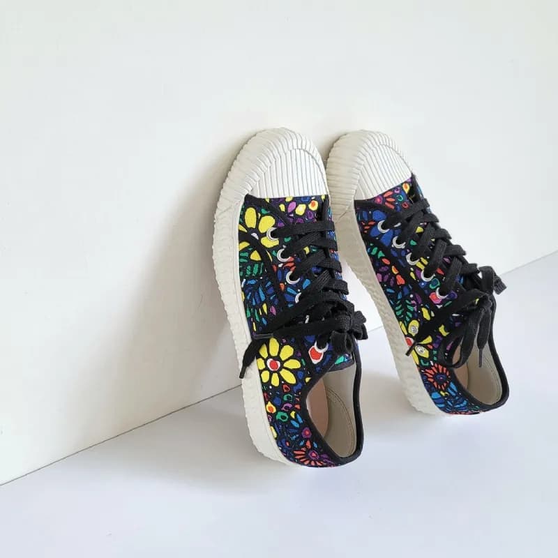 Spring Flower Wide-Fit Cookie Shoes