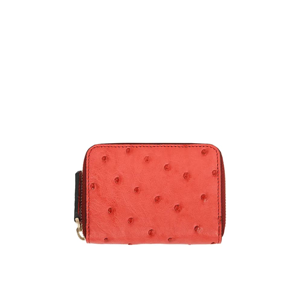 Ostrich Leather Coin Purse