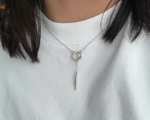 Vision silver necklace (Y)