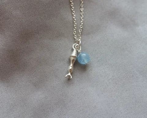 Cone silver necklace